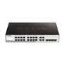 Switch semi-gerenciável D-Link 16 portas Gigabit + 4 portas SFP combinadas