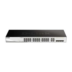 Switch semi-gerenciável D-Link 24 portas Gigabit PoE 193W + 4 portas Giga Combo