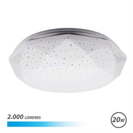 Plafon LED Série Elbat Neptuno 20W 2000lm - Luz Fria 6500K - Diâmetro 28cm