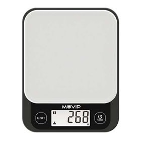 Balança digital de cozinha Muvip Super Slim - Sensor de calibração de alta precisão - Função TARE