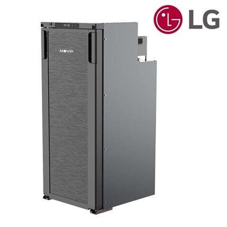 Geladeira Fixa Muvip com Compressor LG 90L 80W - Conexão 12/24V - Proteção da Bateria do Veículo - Luz LED - Controle de Tempera