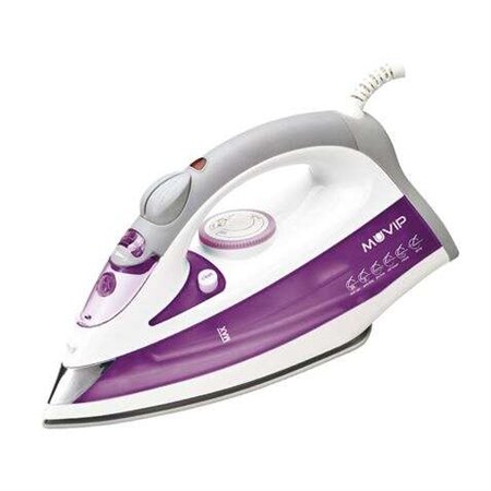 Ferro de passar roupas Muvip com vapor 2200W - Sola cerâmica - Tanque 350ml - Controle de temperatura - Cabo 1,80m
