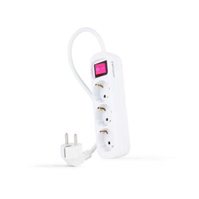 Nanocable Power Strip 3 Tomadas Switch 1,4m - Cor Branca