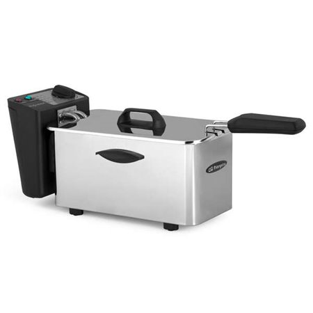 Fritadeira profissional de aço inoxidável Orbegozo FDR 35 - Fritura de qualidade como em um restaurante - Capacidade 4L - Termos