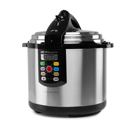 Panela de pressão elétrica ultrarrápida Orbegozo HPE 8075 - Temporizador programável - Menus pré-configurados - Segurança e econ