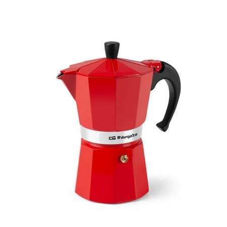 Máquina de café de alumínio Orbegozo KFR 640 - Prepara 6 xícaras de café em minutos - Compatível com diferentes tipos de cozinha