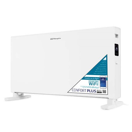 Convector Wifi Orbegozo REW 2050 - Controle inteligente do aplicativo - Potência de 2.000 W - Temporizador 24H - Proteção contra