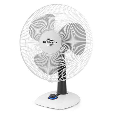Ventilador de mesa Orbegozo TF 0123 - Fluxo de ar uniforme poderoso - Design moderno e elegante - Função de oscilação e inclinaç