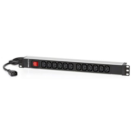 Faixa de alimentação da unidade de distribuição de energia Salicru SPS PDU - 12 tomadas IEC C13 - cor preta