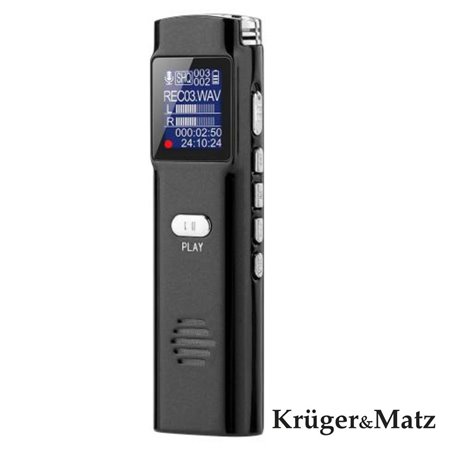 Gravador de Voz Visor OLED 8GB Kruger Matz