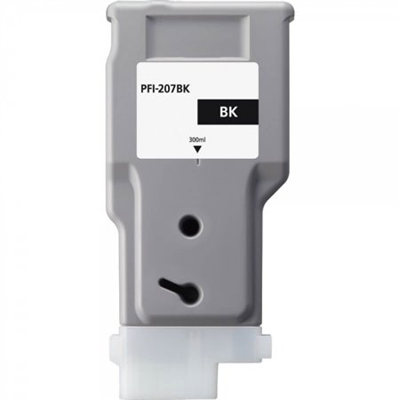 Cartucho de tinta genérico preto Canon PFI207 - Substitui PFI207BK/8789B001