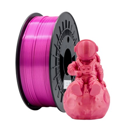 Filamento PLA SILK 3D - Diâmetro 1,75 mm - Bobina de 1 kg - Cor rosa
