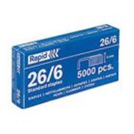 Agrafos 26/ 6 Rapid (2/ 20 Folhas) Cx5000un