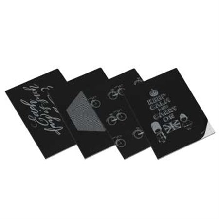 Caderno Agrafado A4 Pautado Ambar Clever Silver 40Fls 1un