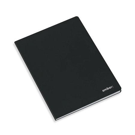 Caderno Agrafado A4 Quadriculado Ambar Preto 80Fls 1un