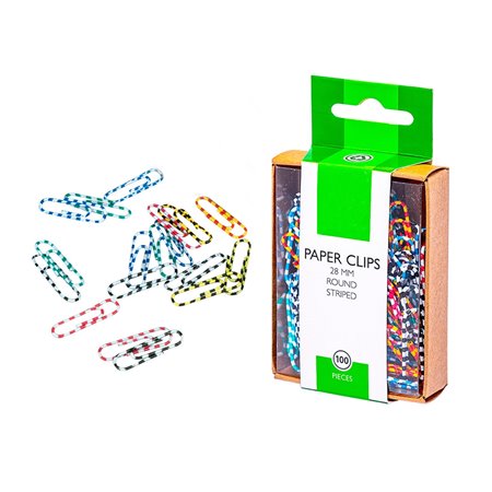 Clips N 02 28mm cx100 Coloridos