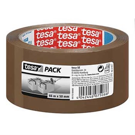 Fita Adesiva 50mmx66m Castanha PP Tesa Basic 1un