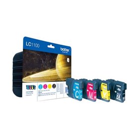 Brother LC1100 Tinteiro original Pack de 4 - LC1100VALBP Brother LC1100 Tinteiro original Pack de 4 - LC1100VALBP