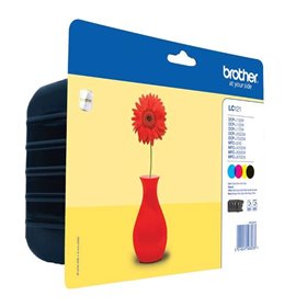Brother LC121 Pack de 4 Tinteiros originais - LC121VALBP Brother LC121 Pack de 4 Tinteiros originais - LC121VALBP