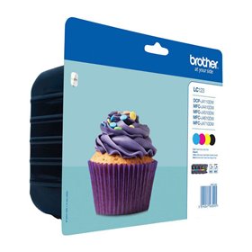 Brother LC123 4-Pack Tinteiros originais - LC123VALBP Brother LC123 4-Pack Tinteiros originais - LC123VALBP