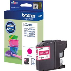 Tinteiro original Brother LC221 Magenta - LC221MBP