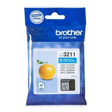 Tinteiro original Brother LC3211 Cyan - LC3211C