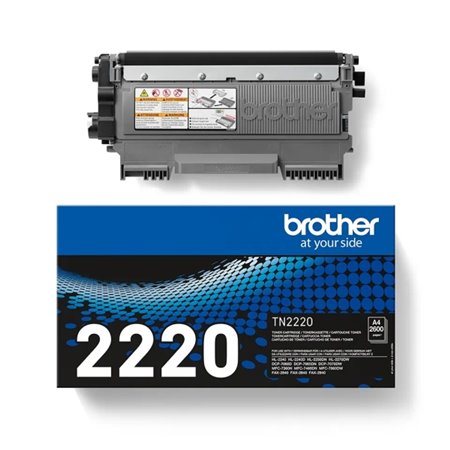 Toner original preto Brother TN2220