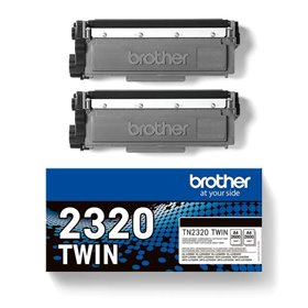 Brother TN2320 Preto 2-Pack Toners Originais - TN2320TWIN Brother TN2320 Preto 2-Pack Toners Originais - TN2320TWIN