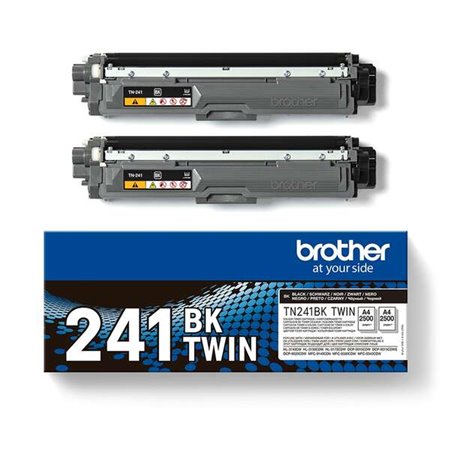 Brother TN241 Preto 2-Pack Toners Originais - TN241BKTWIN