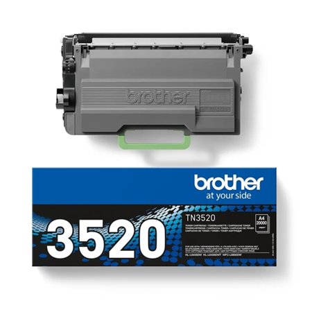 Toner original preto Brother TN3520