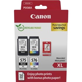Canon PG575XL/CL576XL Multipack de 2 Tinteiros originais + 50 folhas de papel fotográfico - 5437C006