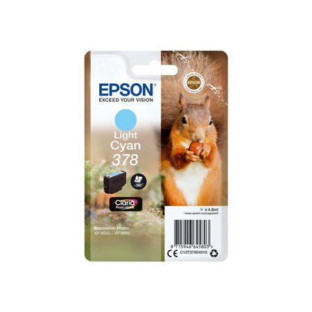 Tinteiro original Epson 378 Cyan Light - C13T37854010