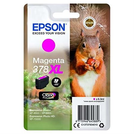 Tinteiro original Epson 378XL Magenta - C13T37934010