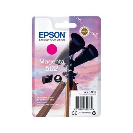 Tinteiro original Epson 502 Magenta - C13T02V34010