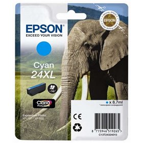 Tinteiro original Epson T2432 (24XL) ciano - C13T24324012