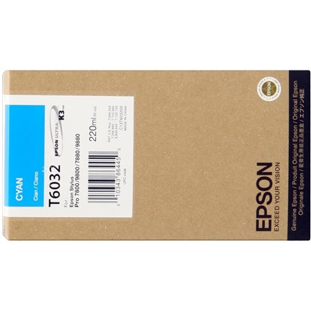 Tinteiro original Epson T6032 Ciano - C13T603200