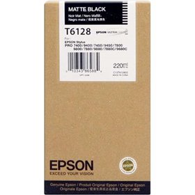 Tinteiro original Epson T6128 preto fosco - C13T612800