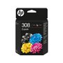 Tinteiros originais HP 308 preto + colorido, Pack de 2 - 6L6S6UE