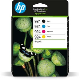Tinteiros originais HP 924, Pack de 4 unidades - 6C3Z1NE