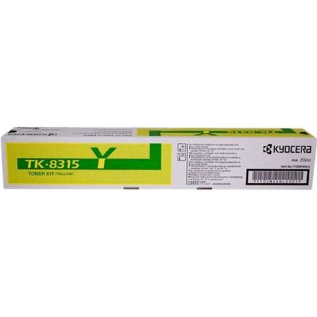 Toner original amarelo Kyocera TK8315 - 1T02MVANL0/TK8315Y