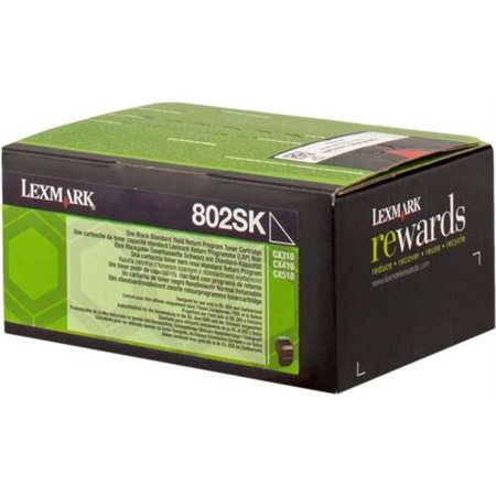 Toner original preto Lexmark CX310/CX410/CX510 - 80C2SK0/80C2SKE/802SK