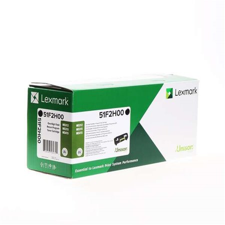 Toner original preto Lexmark MS312/MS415 - 51F2H0E/512H (corporativo)