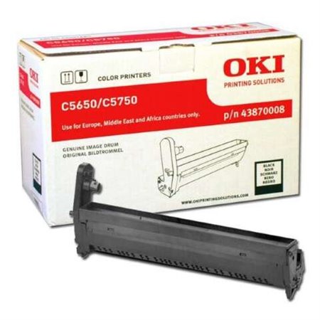 Tambor original preto OKI C5650/C5750 - 43870008 (tambor)
