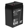 Bateria Chumbo Gel AGM 6V 5A GREEN CELL