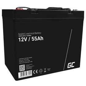 Bateria Chumbo Gel AGM 12V 55A GREEN CELL