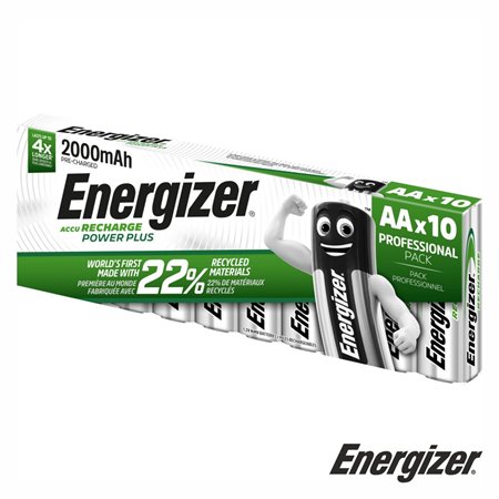 Pilha Recarregável AA 1.2V 2000ma 10x Power Plus ENERGIZER