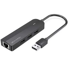 Docking USB 2.0 Vention CHPBB/ 3xUSB/ 1xMicroUSB PD/ 1xRJ45/ Preto