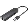 Docking USB 2.0 Vention CHPBB/ 3xUSB/ 1xMicroUSB PD/ 1xRJ45/ Preto