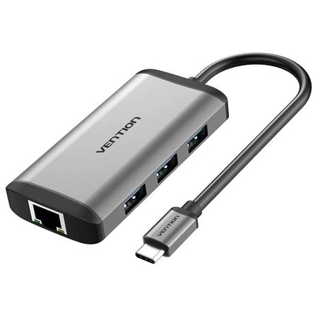 Docking USB-C Vention CNCHB/ 1xHDMI/ 3xUSB/ 1xUSB-C PD/ 1xRJ45/ Cinza