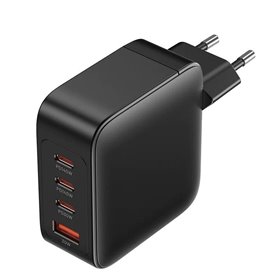 Carregador de Parede GaN Vention FEIB0-EU/ 3xUSB-C + Cabo USB-C/ 1xUSB/ 140W